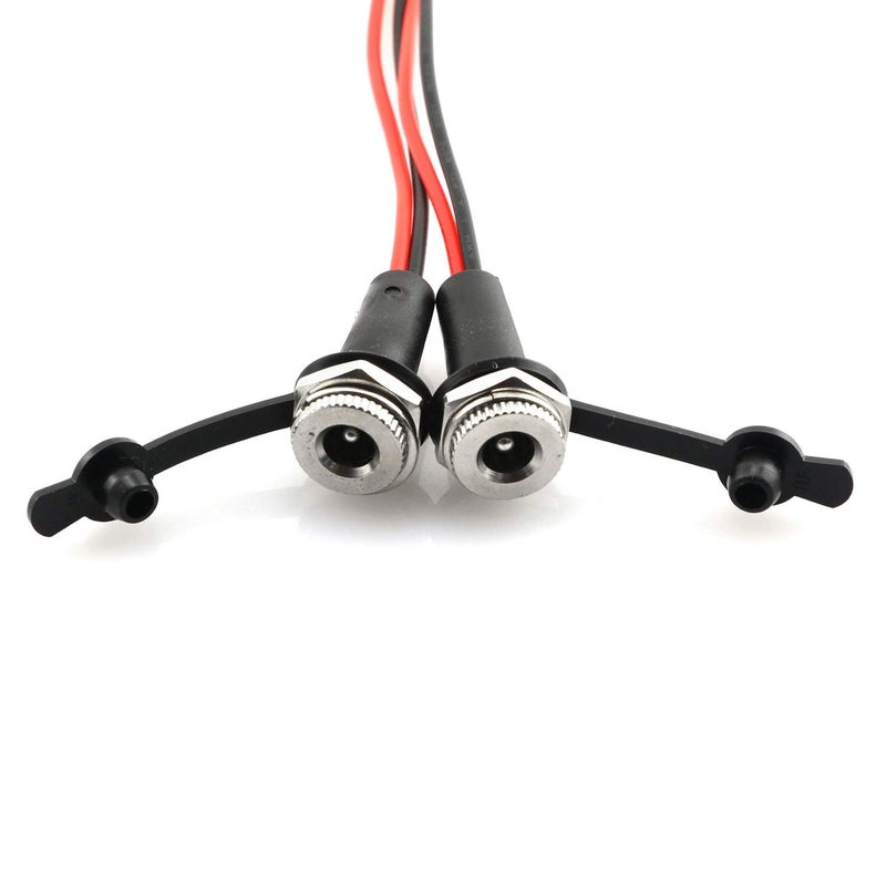 RLECS 5pcs DC-099A DC Female Panel Mount Jact Connector of Charging Wire Threaded Socket with Dustproof Plug IP67 68 Water-Proof Large Current Power Adapter 5.5x2.1mm - Image 1